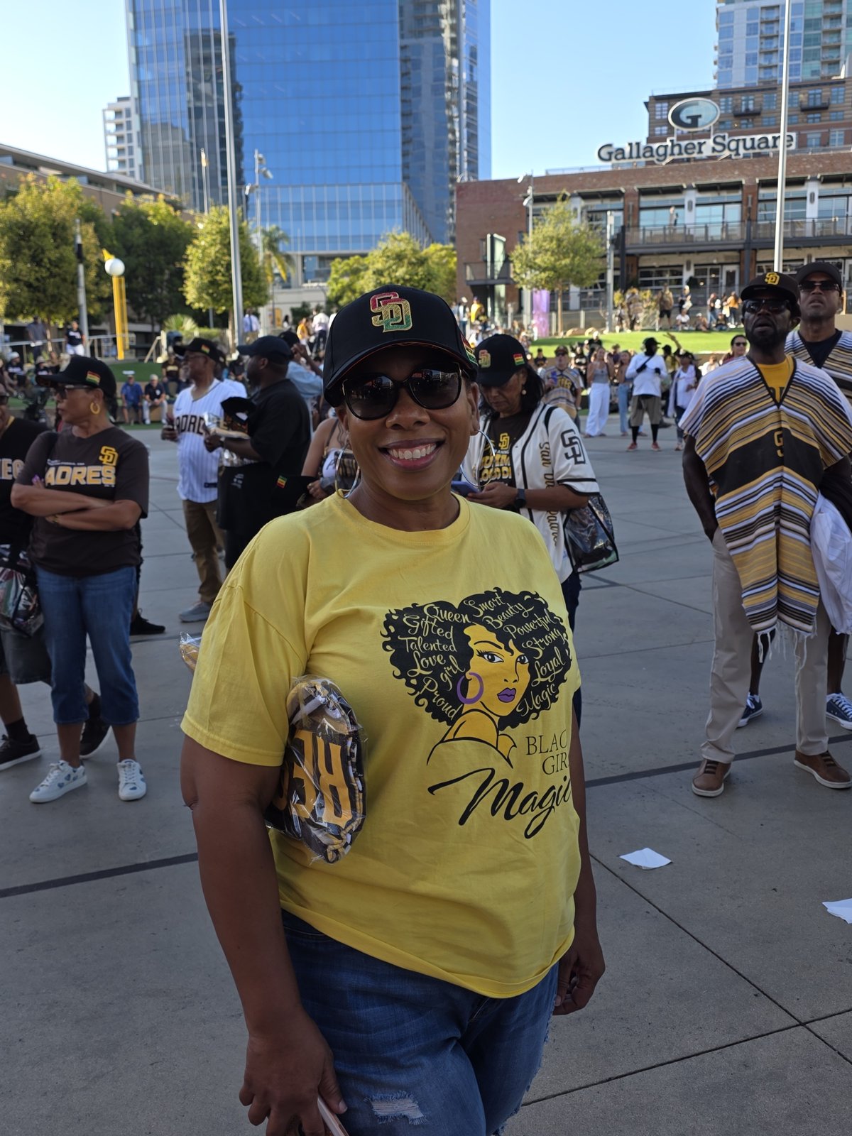 Attendee at African American Heritage Night, Petco Park