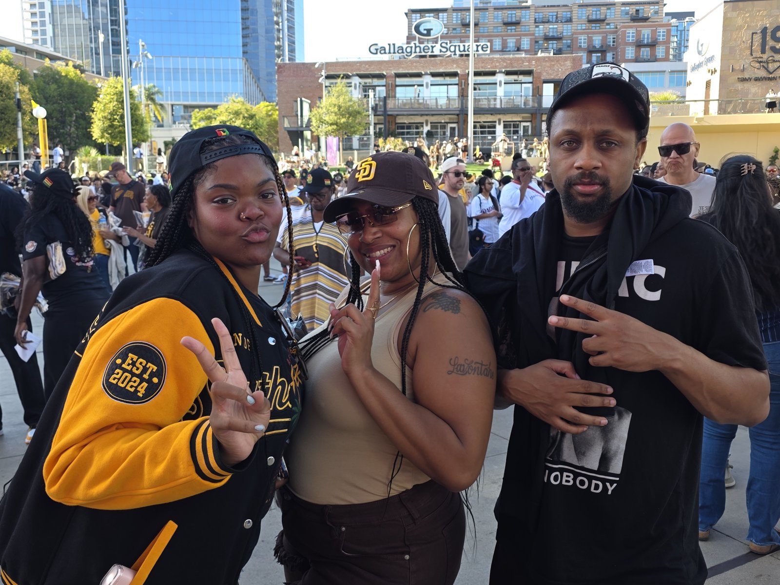 Friends at African American Heritage Night, Petco Park