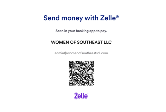 Scan to send money via Zelle to Women of Southeast LLC